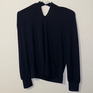 Black formal top long sleeve size XS TAG STILL ON. Never worn.